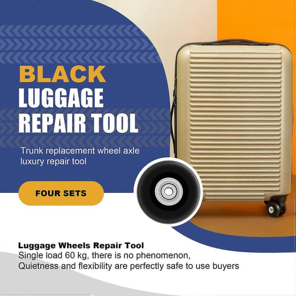 OD 50mm 4 Set Reservations for Suitcase Wheels Axles Deluxe Repair Tool