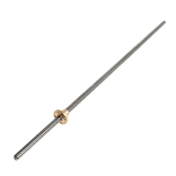 3D-skriver 300mm gjenget stang med T8 messingmutter (300mm) 1 stk