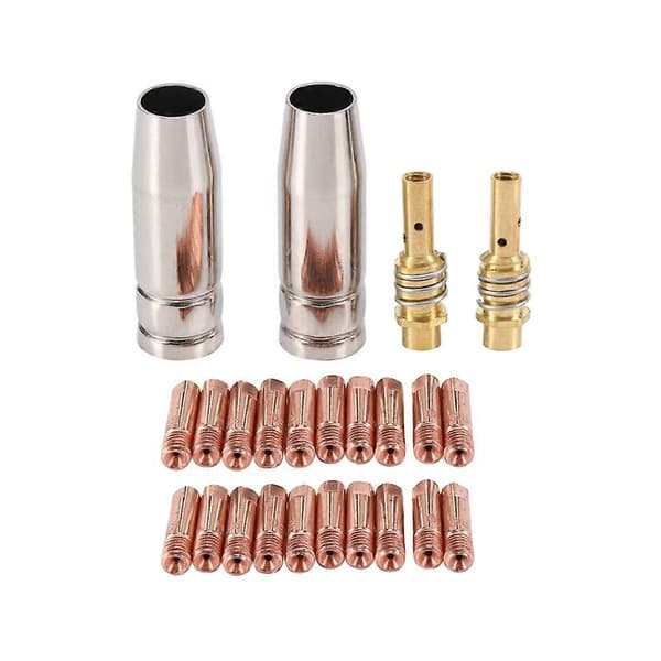 For MB15 15AK MIG Sveisepistolsett Kontaktmunnstykke Dyse Diffusor MIG Sveisepistol Tilbehørssett 0,8 mm
