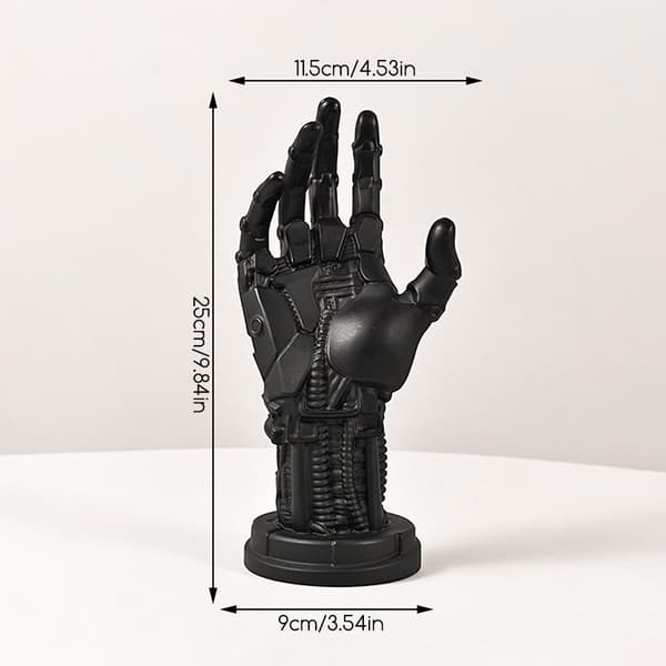 3D-printet spillkontrollerholder Cyberpunk PS5-kontrollerholder for moderne kontor Sølv Silver