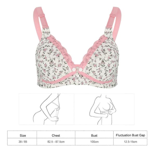 Amme-BH i bomuld til gravide - Rosa 38/85, Amme BH til gravide kvinder