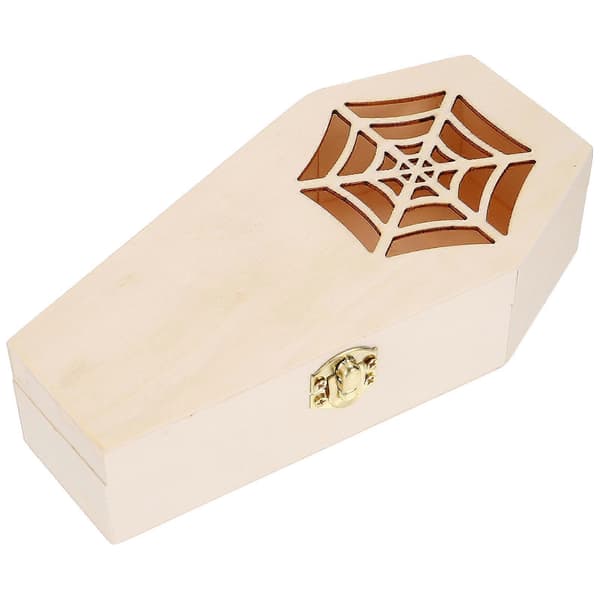 Halloween-tema Kistebokse, Robust Træ til Slik og Dekoration