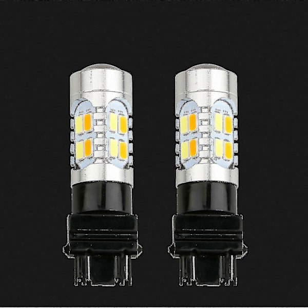 3157 LED DRL Hvit/Gul Switchback Blinklys Parkeringslyspærer