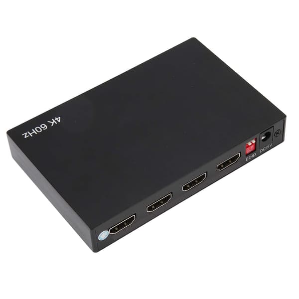 4K 60Hz HD Multimedia Interface Switch Splitter 4K 3D 1080P HDCP2.2 HDR 10 2x2 HD Multimedia Interface Switcher 100‑240V UIK-kontakt
