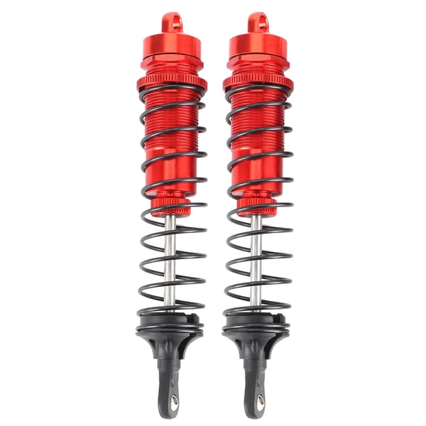 2 Pcs Rear Shock Absorber Remote Control for 1/10 ARRMA Aluminum Alloy Control Car Accessories Red