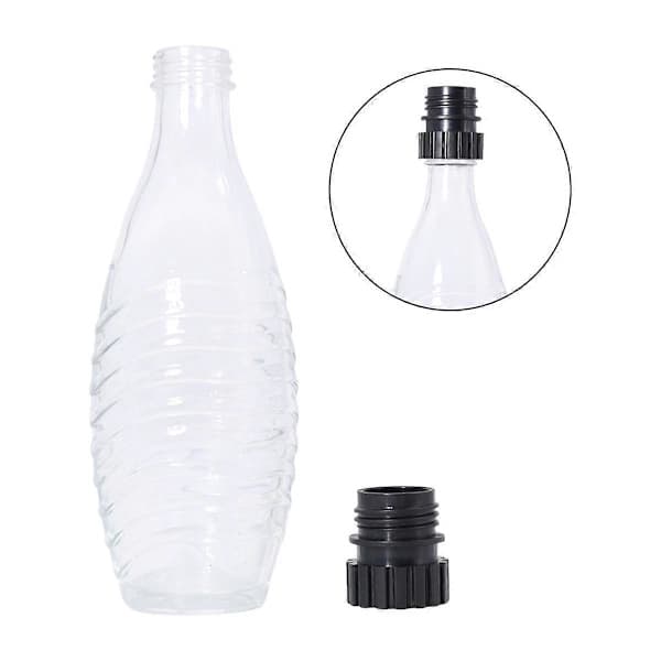 Läskflaskadapter för Terra Soda Steam Maker och Sodastream glasflaska 0,7L, glasflaskor som visas