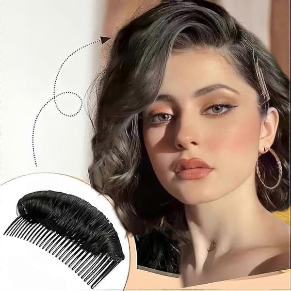 Hair Volume Inserts 3pcs Invisible Volumizing Pads for Women, Secure No-Pin Updo Tool [DB]