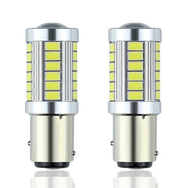 2x Gul 1157 P21/5W BAY15D 33st smd 5730 Gul