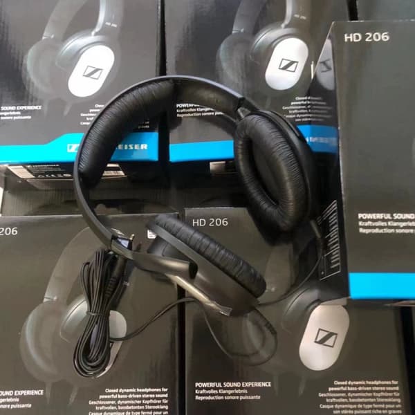 Sennheiser HD 206 Lukkede Dynamiske Stereohodetelefoner For Studioytelse Live Og Djs
