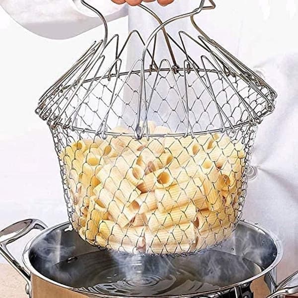 Dampkurv - Frityrkurv - Matlagingskurv - Grønnsaksdamper - Håndholdt Damper
