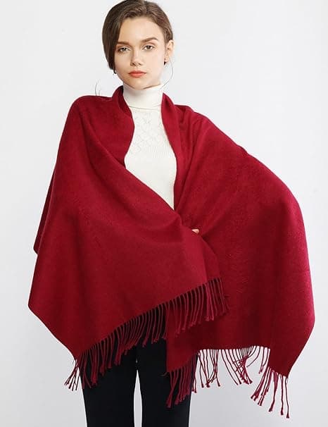 Vintertørklæde Pashmina Sjal Omslag til Kvinder Lang Stor Varm Tyk