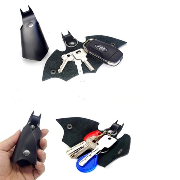 Nøglering til mænd, 1 Batman-nøglering i kunstlæder, Unisex-nøglering