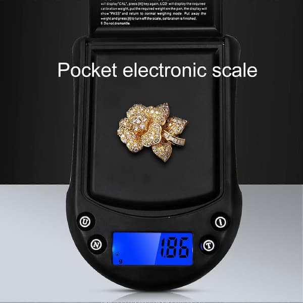 200g Bärbar Högprecision Smyckesfickvåg 0.01g Gram Elektronisk Digital Våg