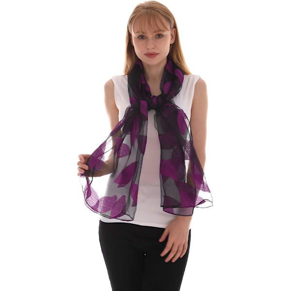 Unikke blomstrede damescarf: Trykt scarf