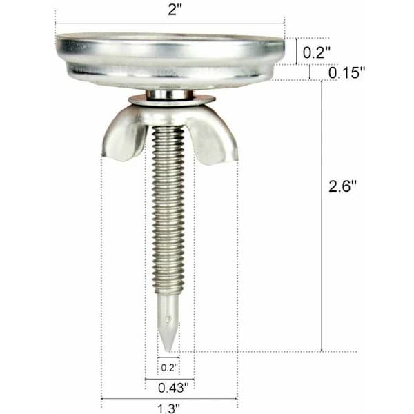 BBQ Grilltermometer 52 mm urskive i rustfrit stål temperaturmåler til kulgrill, ryger, pizzaovn