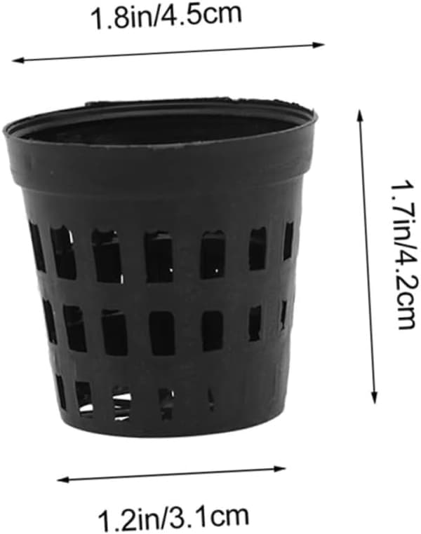akvarium vannplanter holder sett svart fra keramikk og plast -