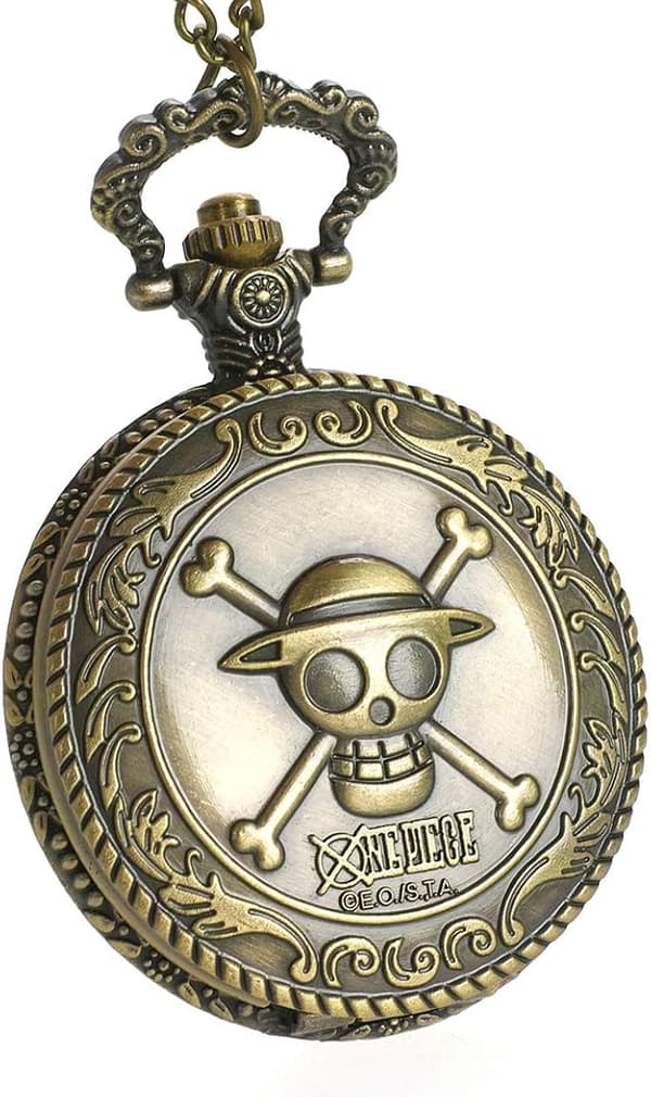 P-taskukello Jolly Rogers Olkihattu-merirosvoilla