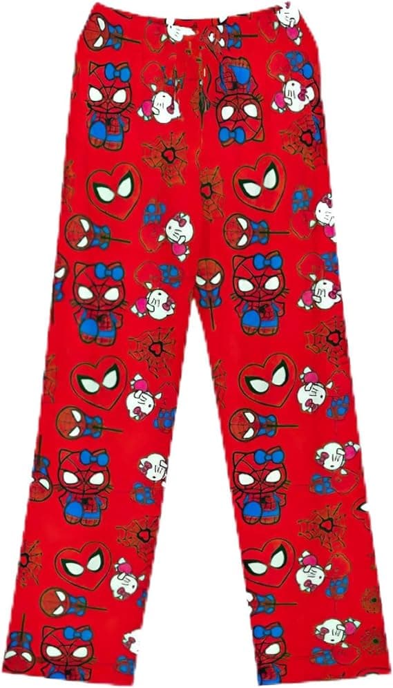 Anime-pyjamahousut, kokopainatus, VÄRI 3 VÄRI 3 VÄRI 3 VÄRI 3 L COLOR 3 L