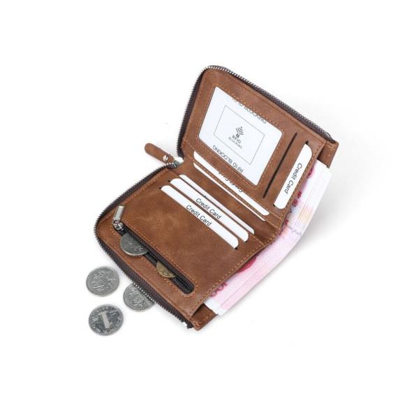 RFID-blokerende tegnebog \"Zip Wallet\" Sort Svart one size
