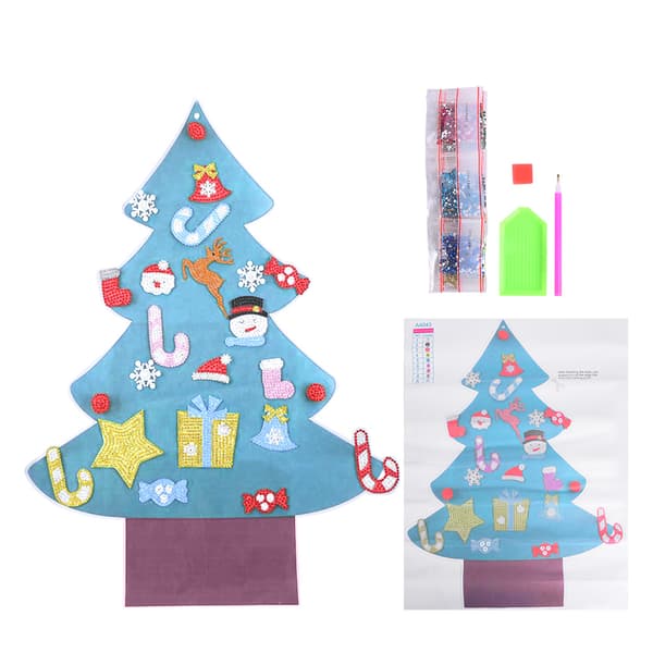 DIY 5D Diamond Painting Christmas Decoration Christmas Tree Window Decal Wall Sticker