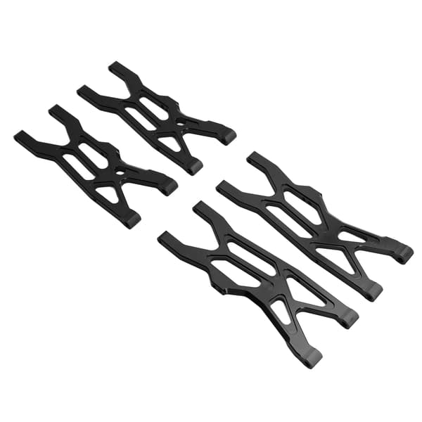RC Bil Forreste Bageste Hem Arm Aluminiumlegering Nedre Affjedringsarm Erstatning til ARRMA 1/10 Kraton Sort