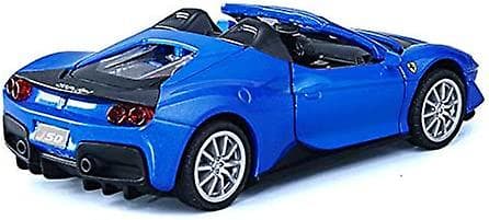 J50 Roadster Metal Støbt Legetøjsbil 1/32 Træk Tilbage Bil Med Lys Og Musik (blå)