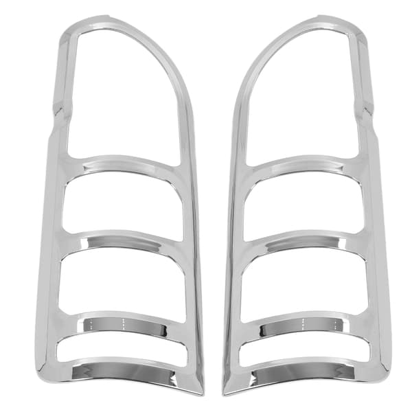 2pcs Tail Light Cover ABS Chrome Glossy Stylish Tail Lamp Frame Replacement for HIACE H200 2005-2014