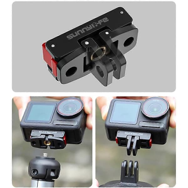 For OSMO ACTION 5 Pro Magnetisk Hurtigutløseradapter Sammenleggbar Plattformforlengelse