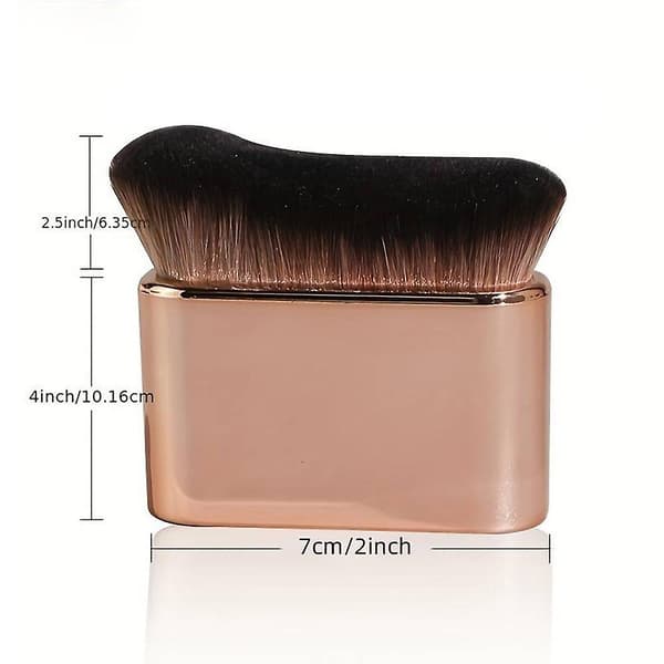 Flat Foundation-Liquid Makeup Brush Portable Lightweight Concealer Brush Face Makeup Tool Rose Gold Rose Gold