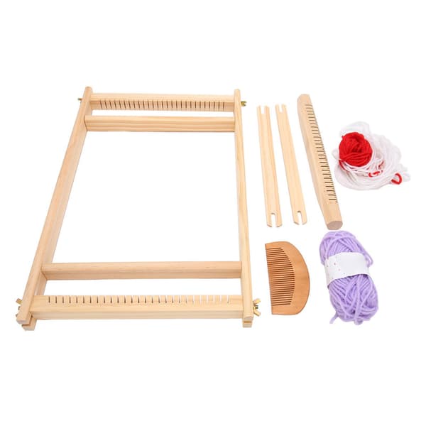 1 set loom kit multifunctional innovative educational DIY handmade wooden loom for children