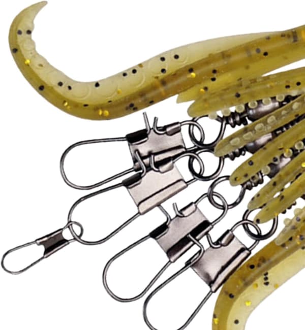 mjukbeten 2-delad -bläckfisk-Jig-krokar-anslutningsstift-stift-set -