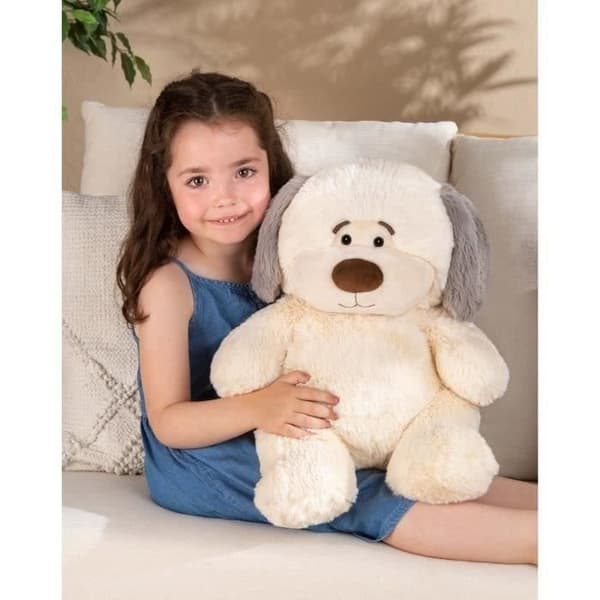 Pyöreä koiran pehmolelu - GIPSY TOYS - 35 cm Beige