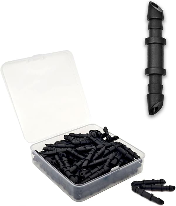 Drip Irrigation Accessories, 4/7 Drip Irrigation Connector - Drip Irrigation Hose Connector - 4/7 Barbed Connector