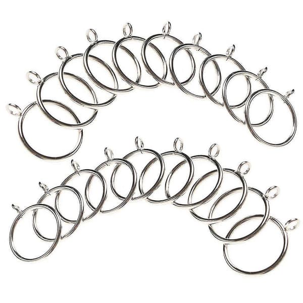 80-pack Curtain Rings, 38 mm Inner Diameter Iron Curtain Rings Hanging Rings For Curtains And Rod