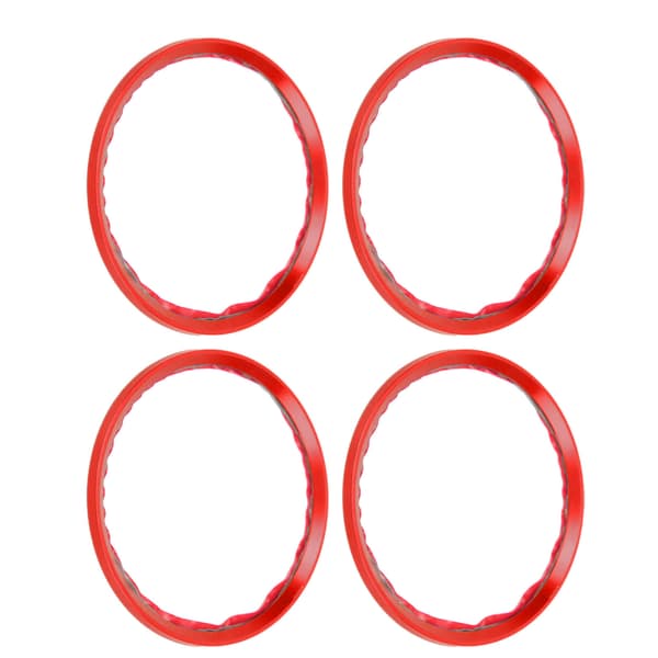 4pcs Wheel Hub Centric Decoration Spacer Aluminum Alloy for Car Modification, Red