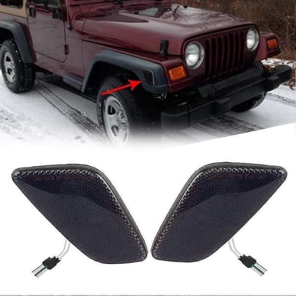 Sidemarkeringslys Blinklys til Wrangler Tj 1997-2006 55155629ac 55155628ac Sort