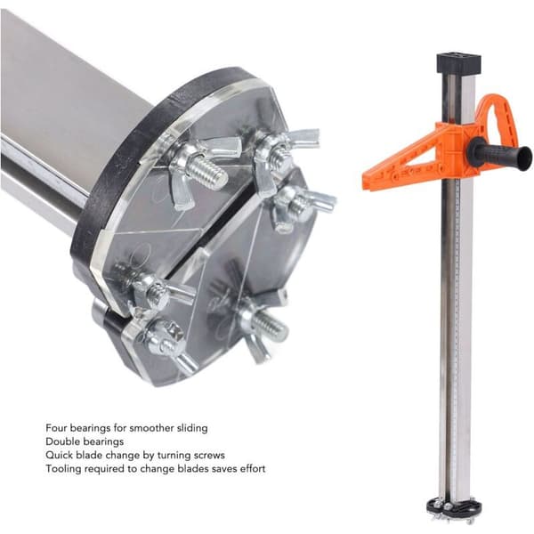 Debuns - Manual Drywall Cutter - Adjustable Cutting Width 20-600 mm - Dual Handle Design - Durable Iron Blade
