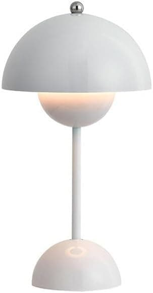 USB Rechargeable LED Mushroom Small Table Lamp Portable C Type Charging Flower Bud Touch Night Light Desk Lamp Decor
