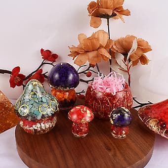 3D Svamp Ornament Silikoneform Harpiksform til DIY Håndværk Smykkeværktøj