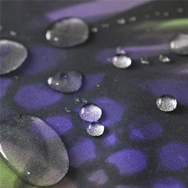 Dusjforheng, stoffdusjforheng sommerfugl blå 180x180cm polyester