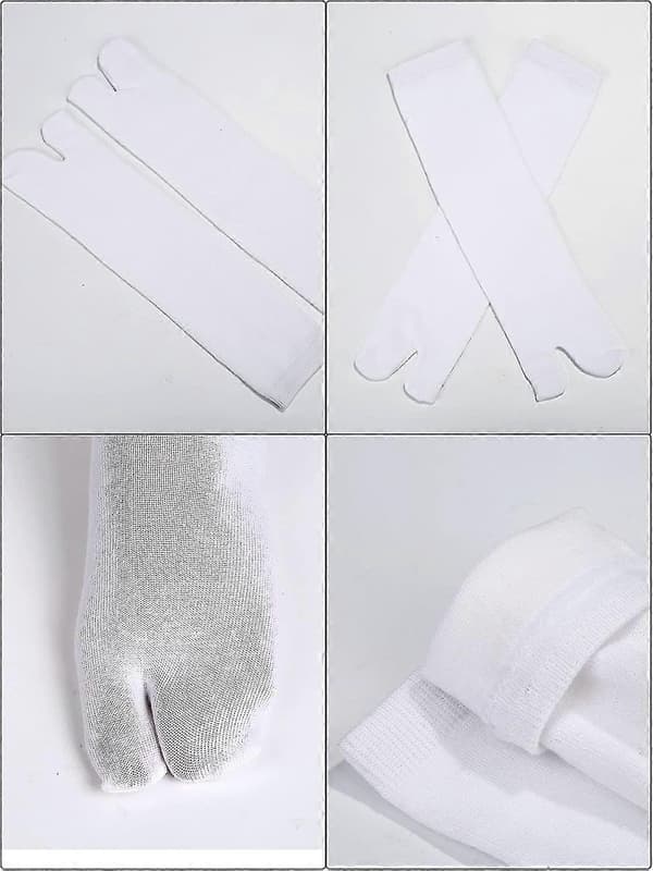 6 par Unisex Tabi Flip Flop Strumpor Geta Strumpor Bomullsdelade Tåstrumpor