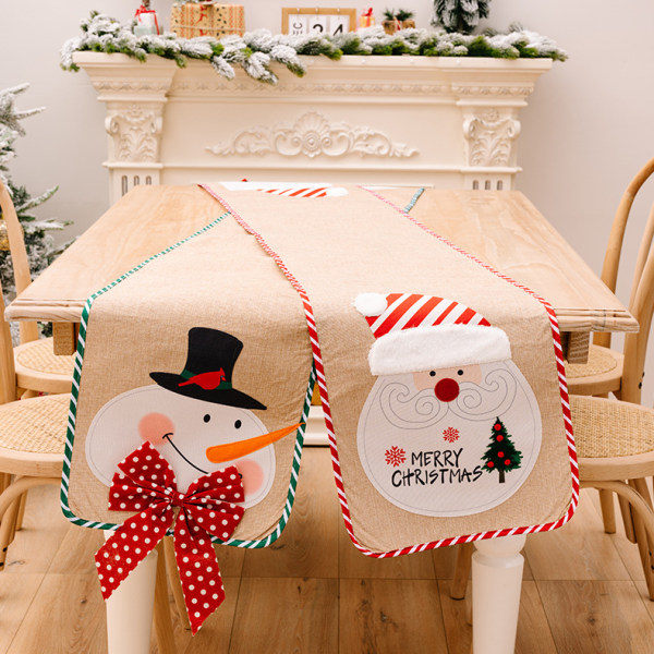 Rektangulær Juledug Polyester 34 * 178cm Christ