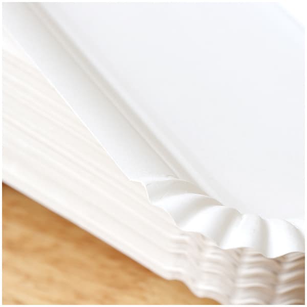 (16 x 10,5 cm) Pakke med 200 hvite pappbrett - Presentasjon T