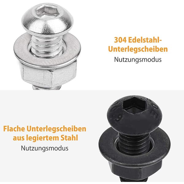 Flat Washers - 1300 Pcs Flat Washers Series 10 Sizes Stainless Steel Flat Washers and Lock Washers Washer Assortment