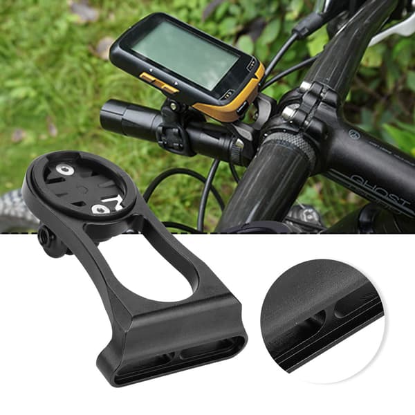 Cykelcomputer Odometer Computer Aluminiumlegering Forlængerbeslag til Garmin (Sort)