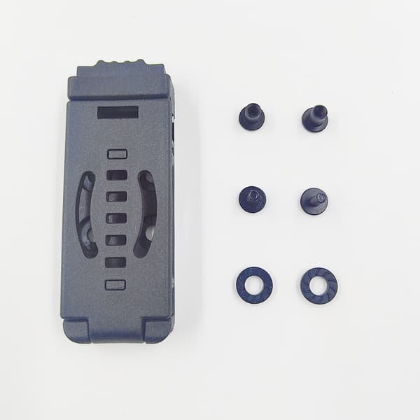 Multifunksjonell 6-hulls slireklemme for taktiske kniver