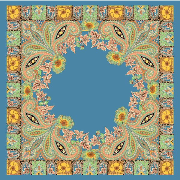 90x90cm Store Firkantede Patch-Skjerf for Damer 2 stk Kvinner Silkeaktig