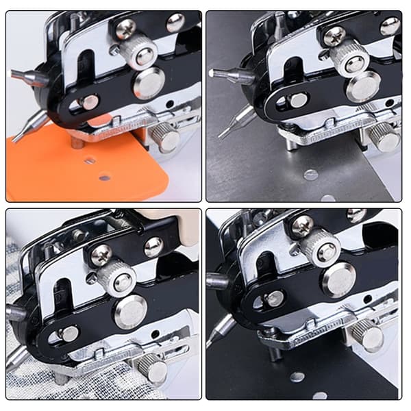 Leather Hole Punch Tool Mechanical Double Lever Principle for Belt Saddle 3.8cm 3.8cm