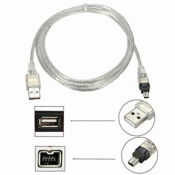 Til Mini DV MiniDV USB-datakabel FireWire IEEE 1394 HDV-videokamera til redigering på PC