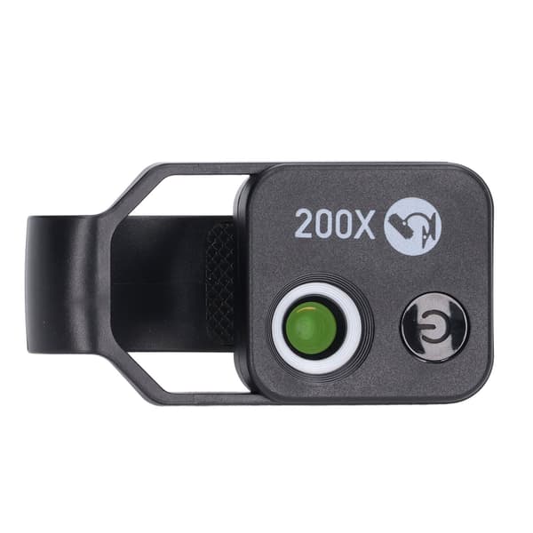 Mobile Phone Microscope Lens 200X High Definition LED Portable Phone Magnifier for Outdoor Use